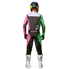 2022 RACER COMPASS PANTS BLACK/YELLOW/FLURO CORAL (1534)