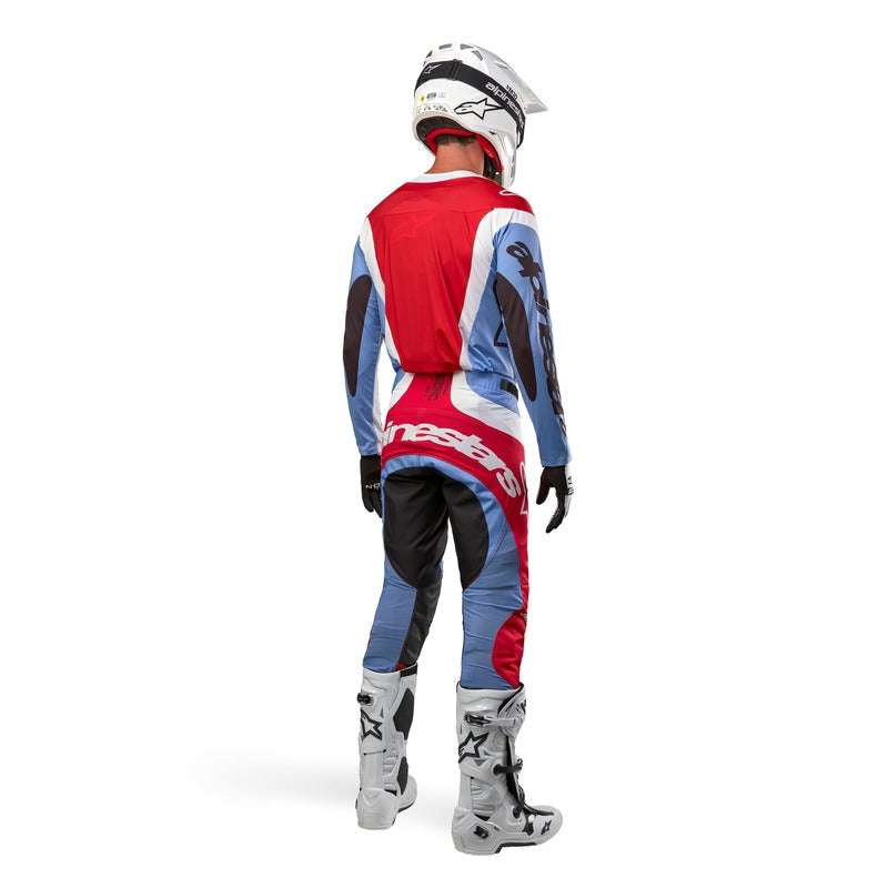 Alpinestars 2024 Techstar Ocuri Pants Light Blue Mars Red White