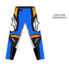 Alpinestars 2025 YOUTH RACER MELT PANTS ORANGE BLUE (0469)