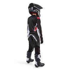 2024 YOUTH RACER LUCENT PANTS BLACK WHITE (0012)