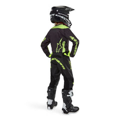 2024 YOUTH RACER LURV PANTS BLACK FLUROYELLOW (0168)