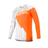 2020 TECHSTAR FACTORY METAL JERSEY WHITE ORANGE FLURO GOLD (2459)