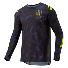 2024 TECHSTAR RANTERA JERSEY BLACK NAVY FLUROYELLOW (1551)