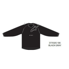 2025-2026 YOUTH RACER GRAPHITE JERSEY BLACK GRAY (0106)