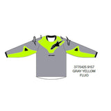 2025 YOUTH RACER VEIL JERSEY GRAY FLURO-YELLOW (9157)