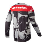 2023 YOUTH RACER TACTICAL JERSEY CAST GRAY CAMO MARS RED (9228)