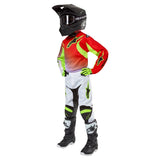 2024 YOUTH RACER LUCENT JERSEY WHITE NEON RED FLUROYELLOW (2029)