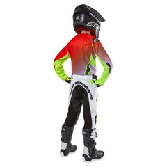 2024 YOUTH RACER LUCENT JERSEY WHITE NEON RED FLUROYELLOW (2029)