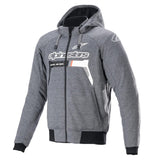 CHROME IGNITION HOODIE MELANGE DARK-GRAY WHITE (9162)