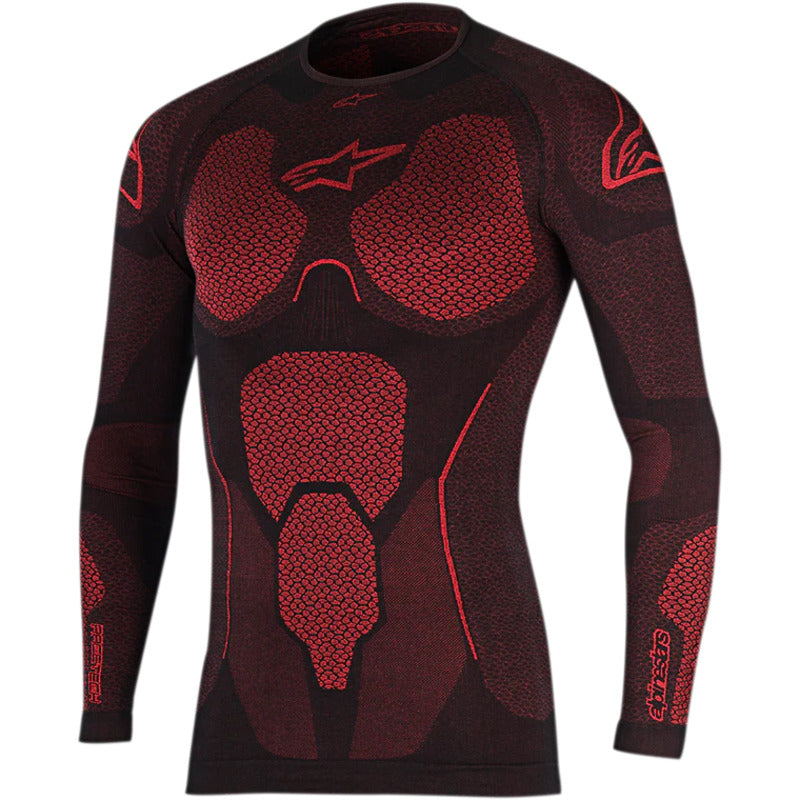 RIDE TECH V2 TOP L/S SUMMER BLACK RED (0013)