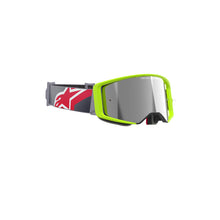 Alpinestars Supertech Corp Goggle Yellow Fluro Red Mirror Silver Lens