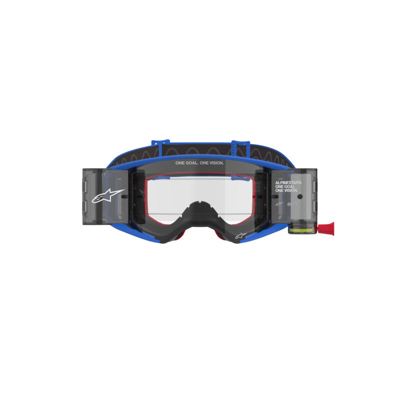 Alpinestars Supertech Stream Goggle Blue Clear Lens Roll Off