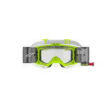 VISION 8 WORDMARK GOGGLE | WHITE FLURO YELLOW (2028) | CLEAR ROLL OFF LENS