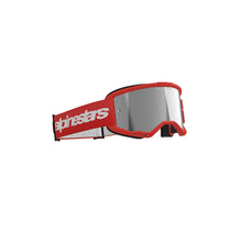 Alpinestars Vision 3 Wordmark Goggle Red Mirror Silver Lens