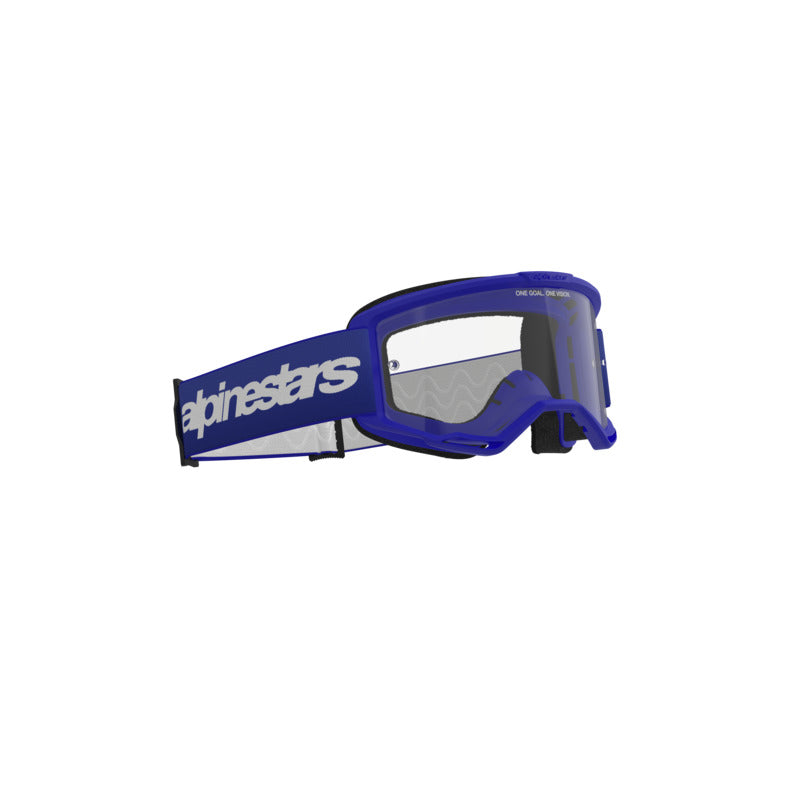 Alpinestars Vision 3 Wordmark Goggle Blue Clear Lens
