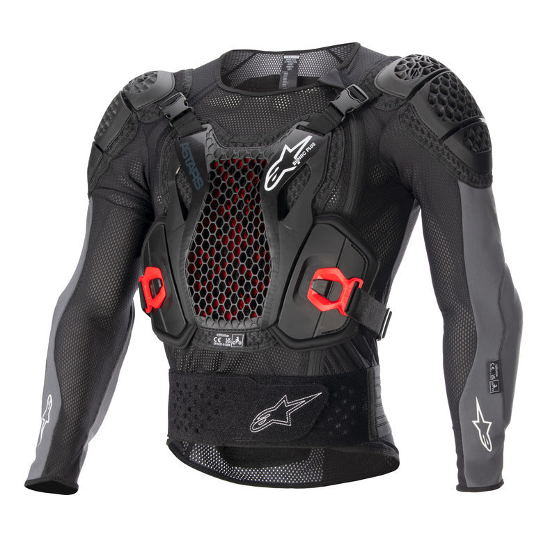 2023 BIONIC PLUS V2 PROTECTION JACKET BLACK ANTHRACITE RED (1036)