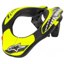 Alpinestars YTH NECK SUPPORT OS BLACK FLURO YELLOW L/XL ages 8-14yrs