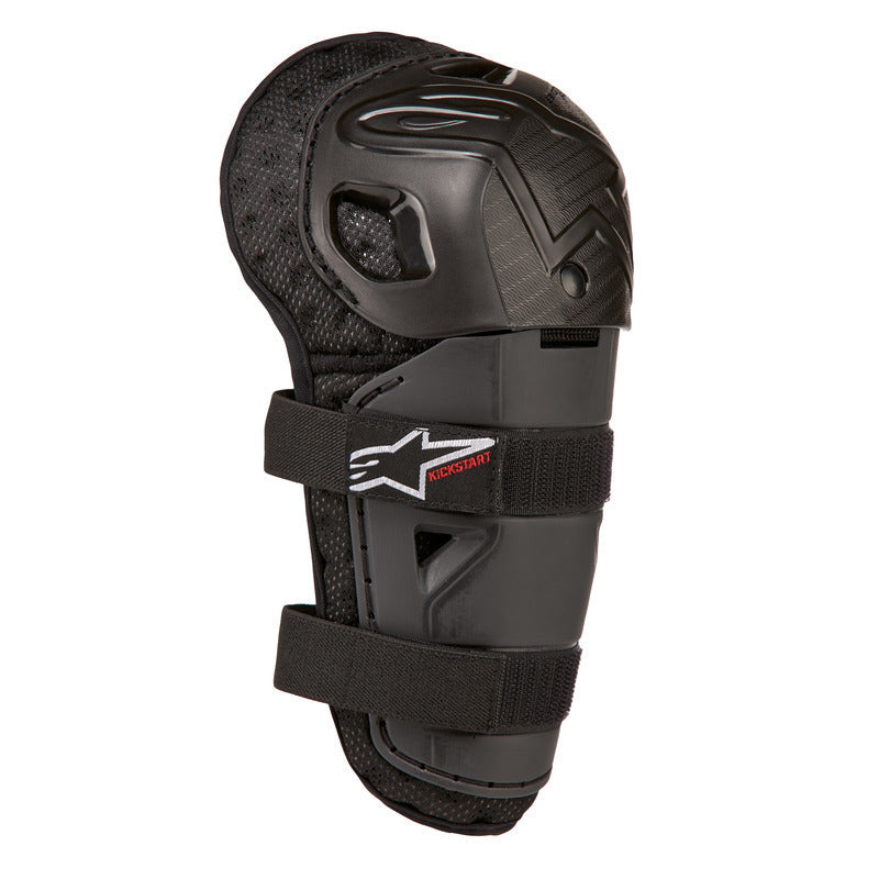 Alpinestars BIONIC ACTION KICKSTART KNEE GUARD BLACK RED (0013)