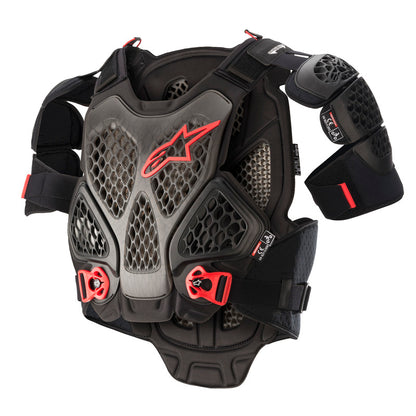 Alpinestars A6 Chest Armour Black Anthracite Red / XL/2XL