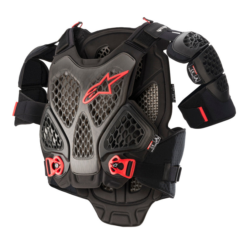 A6 Chest Armour | Black Anthracite Red / XL/2XL