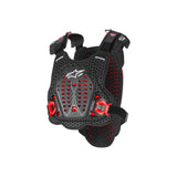 A-5 PLASMA CHEST PROTECTOR BLACK RED WHITE (0132)