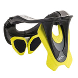 BNS CHIN PLATES BLACK YELLOW FLURO (0155)
