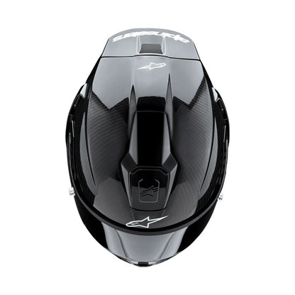 Alpinestars Supertech SR10 Solid Helmet ECE 22.06 Black Carbon Matt and Gloss