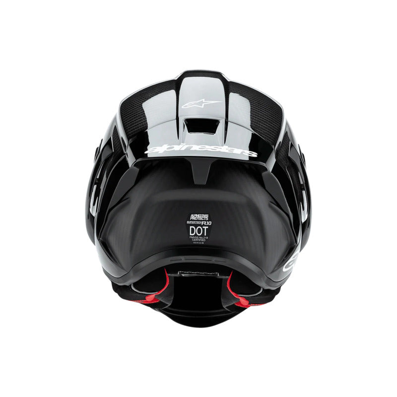 Alpinestars Supertech SR10 Solid Helmet ECE 22.06 Black Carbon Matt and Gloss