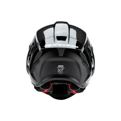 Alpinestars Supertech SR10 Solid Helmet ECE 22.06 Black Carbon Matt and Gloss