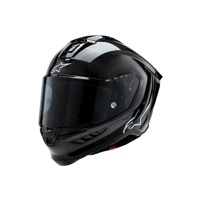 Alpinestars Supertech SR10 Solid Helmet ECE 22.06 Black Carbon Matt and Gloss