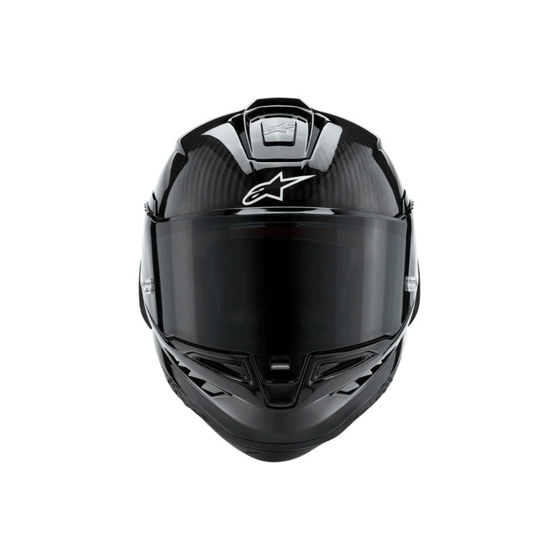 Alpinestars Supertech SR10 Solid Helmet ECE 22.06 Black Carbon Matt and Gloss