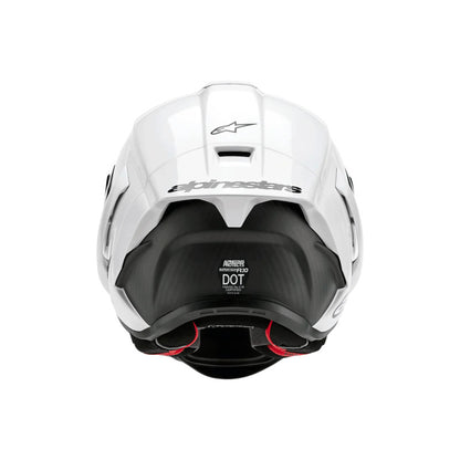 Alpinestars Supertech SR10 Solid Helmet ECE 22.06 White Gloss Black Matt