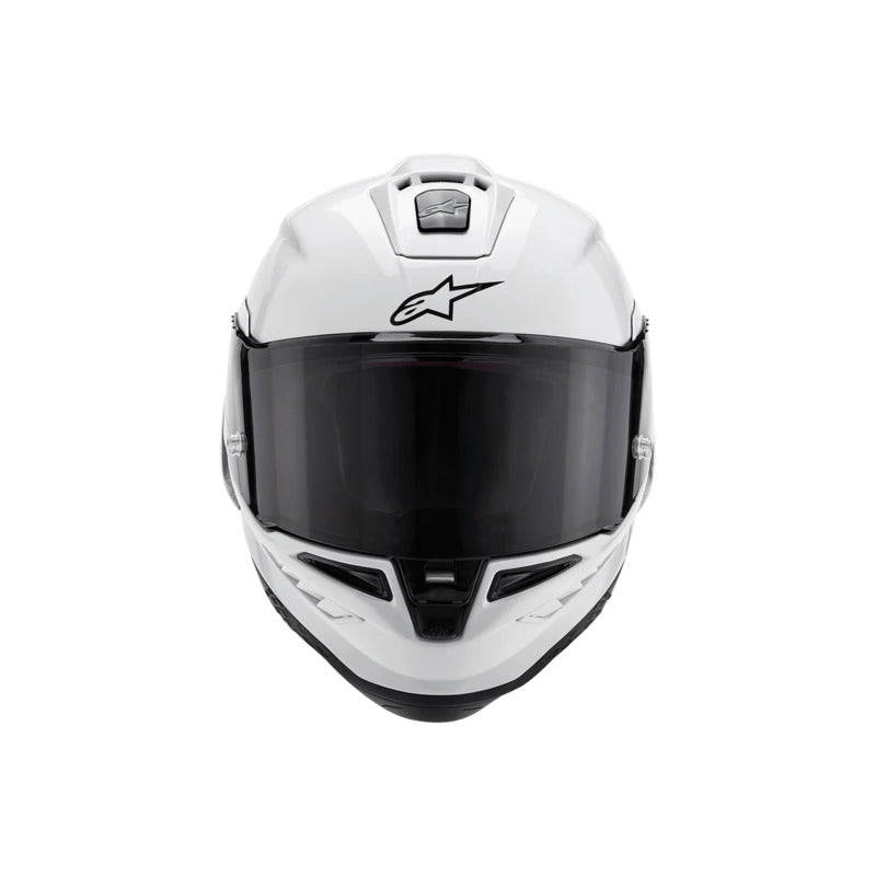 Alpinestars Supertech SR10 Solid Helmet ECE 22.06 White Gloss Black Matt