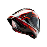 SUPERTECH SR10 TEAM HELMET ECE 22.06 BLACK CARBON RED WHITE GLOSS (1352
