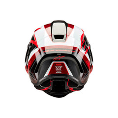 Alpinestars SUPERTECH SR10 TEAM HELMET ECE 22.06 BLACK CARBON RED WHITE GLOSS (1352