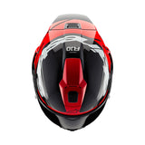 SUPERTECH SR10 ELEMENT HELMET ECE 22.06 BLACK CARBON BRIGHT RED WHITE GLOSS (1363)