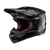 SUPERTECH SM10 SOLID HELMET ECE 22.06 BLACK GLOSS CARBON (1188)