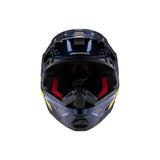 S-M10 TLD EDITION 25 ECE06 DARK-BLUE ORANGE FLURO-YELLOW RED GLOSSY (7156)