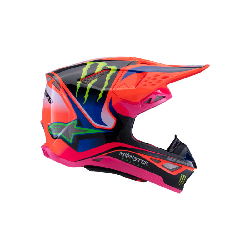 Alpinestars S-M10 DEEGAN HELMET ECE06 FLURO-ORANGE PURPLE FLURO-PINK (0433)