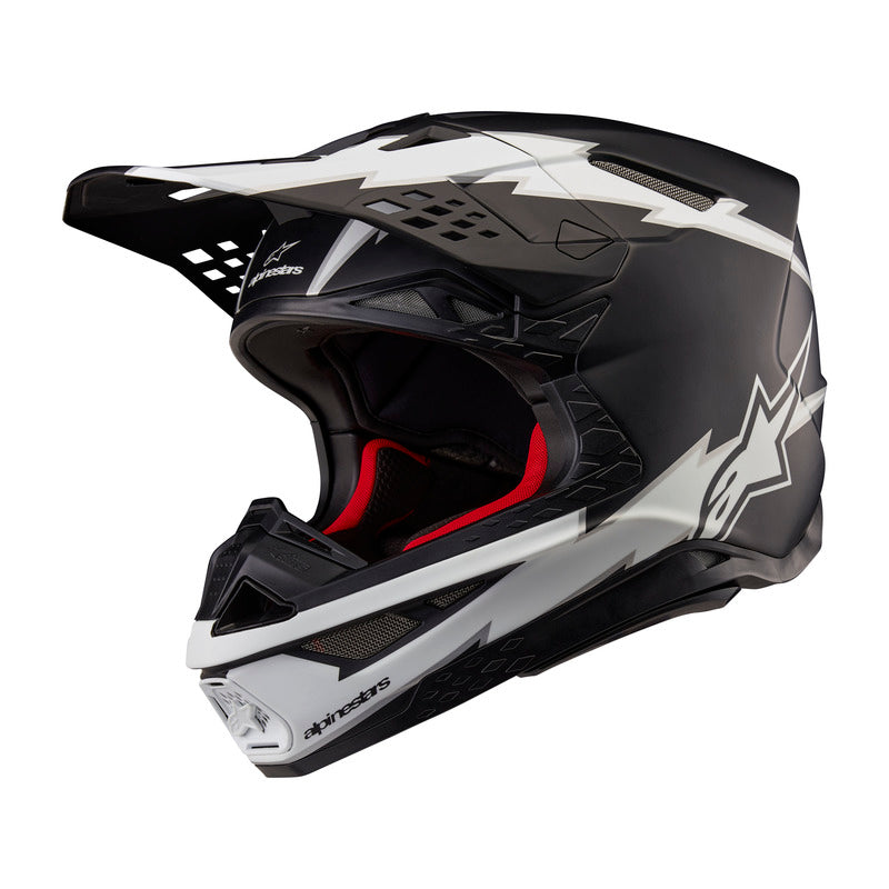 SUPERTECH SM10 AMPRESS HELMET ECE 22.06 BLACK WHITE MATT (1121)