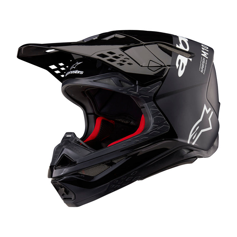 Alpinestars Supertech SM10 Flood Helmet ECE 22.06 Black Dark Gray Matt and Gloss