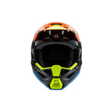 SM3 YOUTH FRAY HELMET ECE06 BLACK ORANGE FLURO-YELLOW GLOSSY (1455)