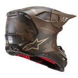 SUPERTECH SM10 LE SQUAD 23 HELMET DARKBROWN KANGAROO GOLD (0839)