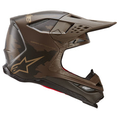 SUPERTECH SM10 LE SQUAD 23 HELMET DARKBROWN KANGAROO GOLD (0839)