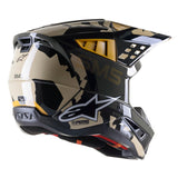 SM5 ROVER HELMET ECE | Kak BLACK CAMO ORANGE S /56 $#$