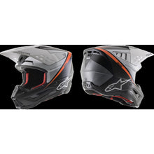 Alpinestars SM5 Rayon Helmet ECE Matt Black/White/Fluro Orange