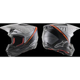 SM5 RAYON HELMET ECE MATT BLACK/WHITE/FLURO ORANGE (1242)