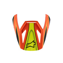 Alpinestars SM3 Youth FRAY Visor ECE06 Black Orange Fluro-Yellow Glossy