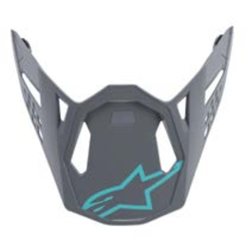 VISOR SM8 - RADIUM - BLACK CLEAR GREY TEAL MATT (9007)