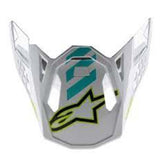 SM8 ANAHEIM LE VISOR WHITE FLUROYELLOW TURQUOISE (2057)